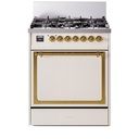 ILVE UN30NMP Nostalgie II Noblesse 30 inch Dual Fuel Range with 5 Burners