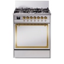 ILVE UN30NMP Nostalgie II Noblesse 30 inch Dual Fuel Range with 5 Burners