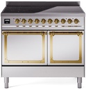 ILVE UNDI406NMP Nostalgie II Noblesse 40 inch Induction Range with 6 Elements, 4.3 cu. ft. Total Dual Oven Capacity