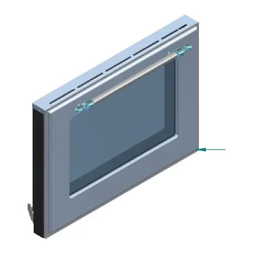 [EG9621012703118] ILVE Parts EG9621012703118 COMPLETE DOOR / BLUE GR-BURNT