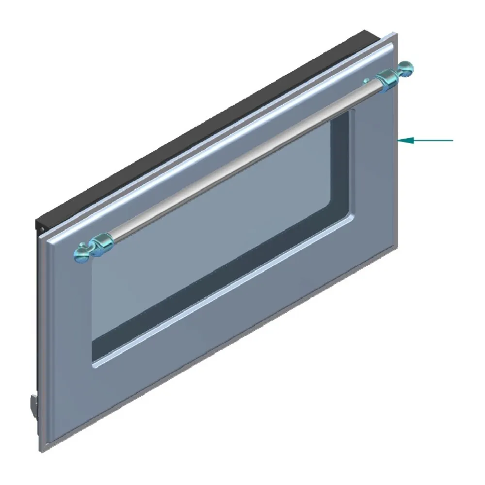 ILVE Parts EG9624053703118 COMPLETE DOOR / BLUE GR-BURNT