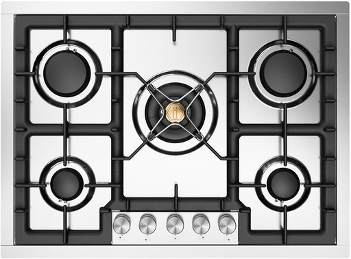 [UHCPT75SS] ILVE UHCPT75 Professional Plus II 30 inch Built-In Gas Cooktop with 5 Burners, in Stainless Steel (Natural Gas)