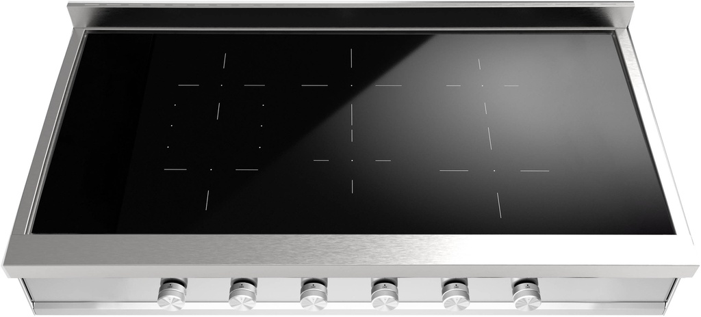 ILVE UHCPI486 Professional Plus II 48 inch Built-In Induction Rangetop, in Stainless Steel 