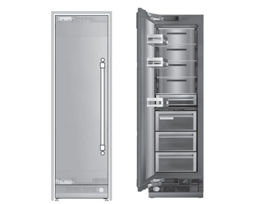 [UFFC24SINPRY] ILVE UFFC24SIN 24 inch Freezer Column with 12.3 cu. ft. Capacity, Automatic Ice Maker, up to 3.9 lb Daily Production, Full Size Ceiling LED Illumination Panel