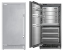 ILVE UFFC36SIN 36 inch Freezer Column with 20.1 cu. ft. Capacity, Automatic Ice Maker, up to 3.9 lb Daily Production, Full Size Ceiling LED Illumination Panel