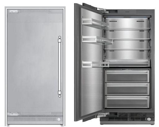 [UFFC36SINPRY] ILVE UFFC36SIN 36 inch Freezer Column with 20.1 cu. ft. Capacity, Automatic Ice Maker, up to 3.9 lb Daily Production, Full Size Ceiling LED Illumination Panel