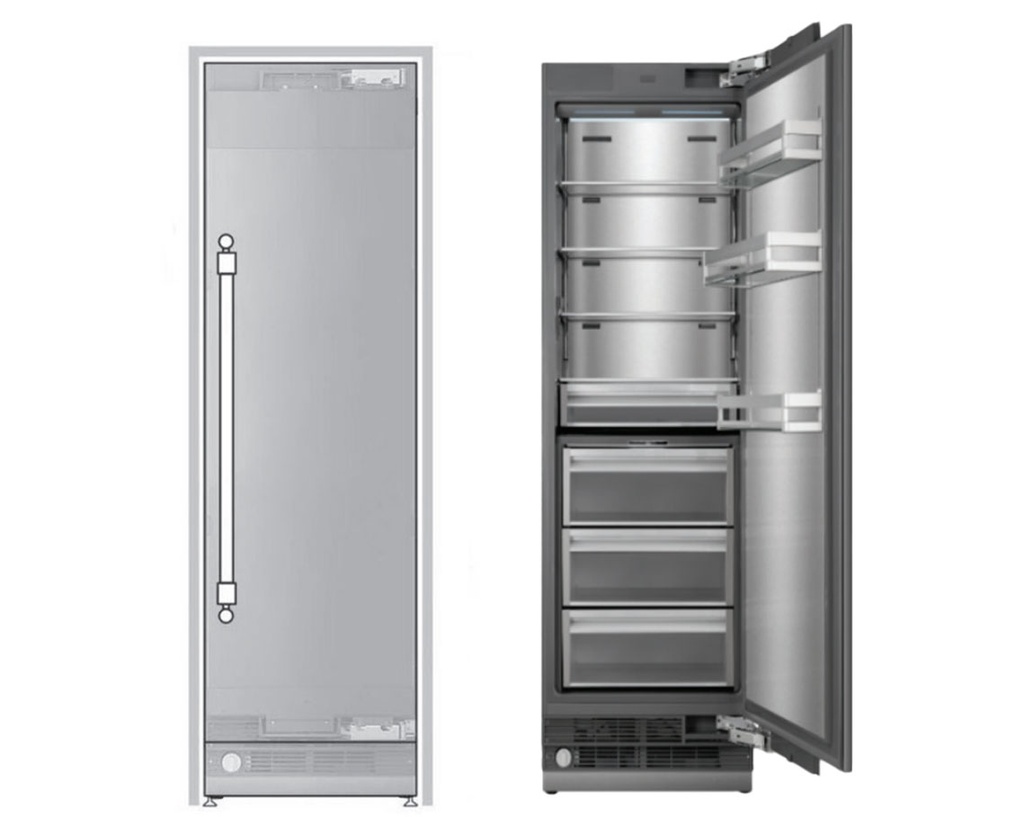 ILVE URFC24SNW 24 inch Refrigerator Column with 12.5 cu. ft. Capacity, Internal Water Dispenser 