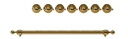 ILVE Brass Knobs and Handle Bundle for 30 inch Nostalgie Dual Fuel
