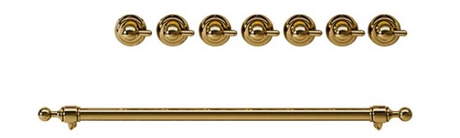 [EN30G5111] ILVE Brass Knobs and Handle Bundle for 30 inch Nostalgie Dual Fuel