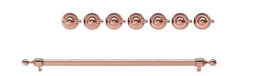 [EN30P5111] ILVE Copper Knobs and Handle Bundle for 30 inch Nostalgie Dual Fuel