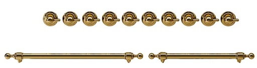 [EN40G62211] ILVE Brass Knobs and Handles Bundle for 40 inch Nostalgie Dual Fuel