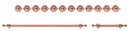 ILVE Copper Knobs and Handles Bundle for 48 inch Nostalgie Dual Fuel with Griddle