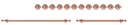 ILVE Copper Knobs and Handles Bundle for 60 inch Nostalgie Dual Fuel with Griddle/Frenchtop