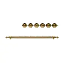 ILVE Brass Knobs and Handle Bundle for 30 inch Nostalgie Induction