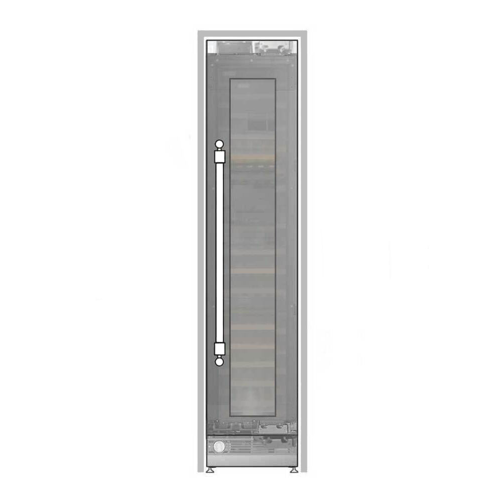 ILVE UWFC18BNNPRY 18 inch Built-In Triple Zone Wine Column with 68 Bottle Capacity, Panel Ready