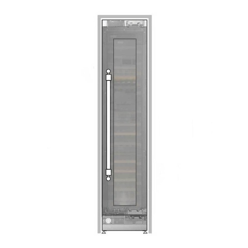 [UWFC18BNNPRY] ILVE UWFC18BNNPRY 18 inch Built-In Triple Zone Wine Column with 68 Bottle Capacity, in Panel Ready