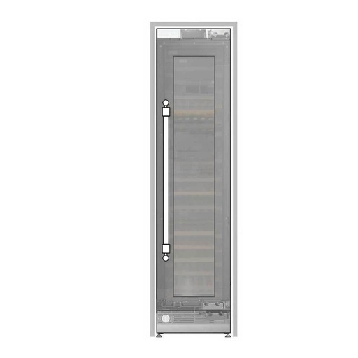 [UWFC24BNNPRY] ILVE UWFC24BNNPRY 24 inch Built-In Triple Zone Wine Column with 100 Bottle Capacity, in Panel Ready