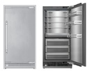 ILVE URFC36SNW 36 inch Refrigerator Column with 20.1 cu. ft. Capacity, Internal Water Dispenser, Reversible Door