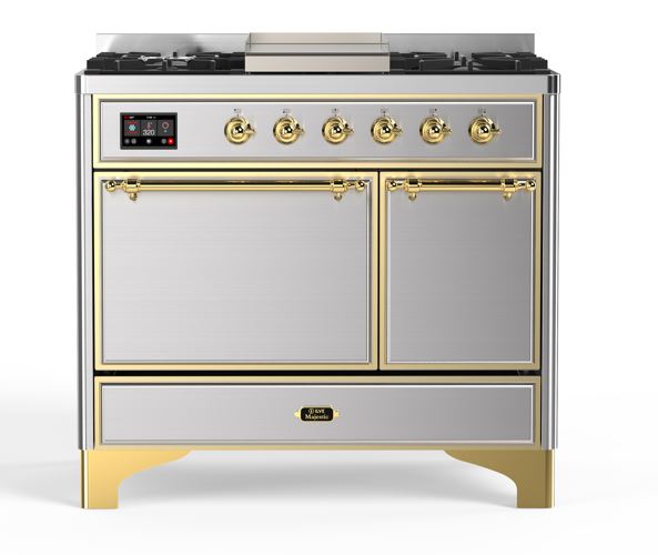 ILVE UMD10F Majestic II 40 inch Dual Fuel Range with 6 Burners, Griddle