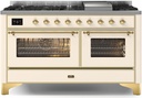 ILVE UM15F Majestic II 60 inch Dual Fuel Range with 9 Burners, Griddle