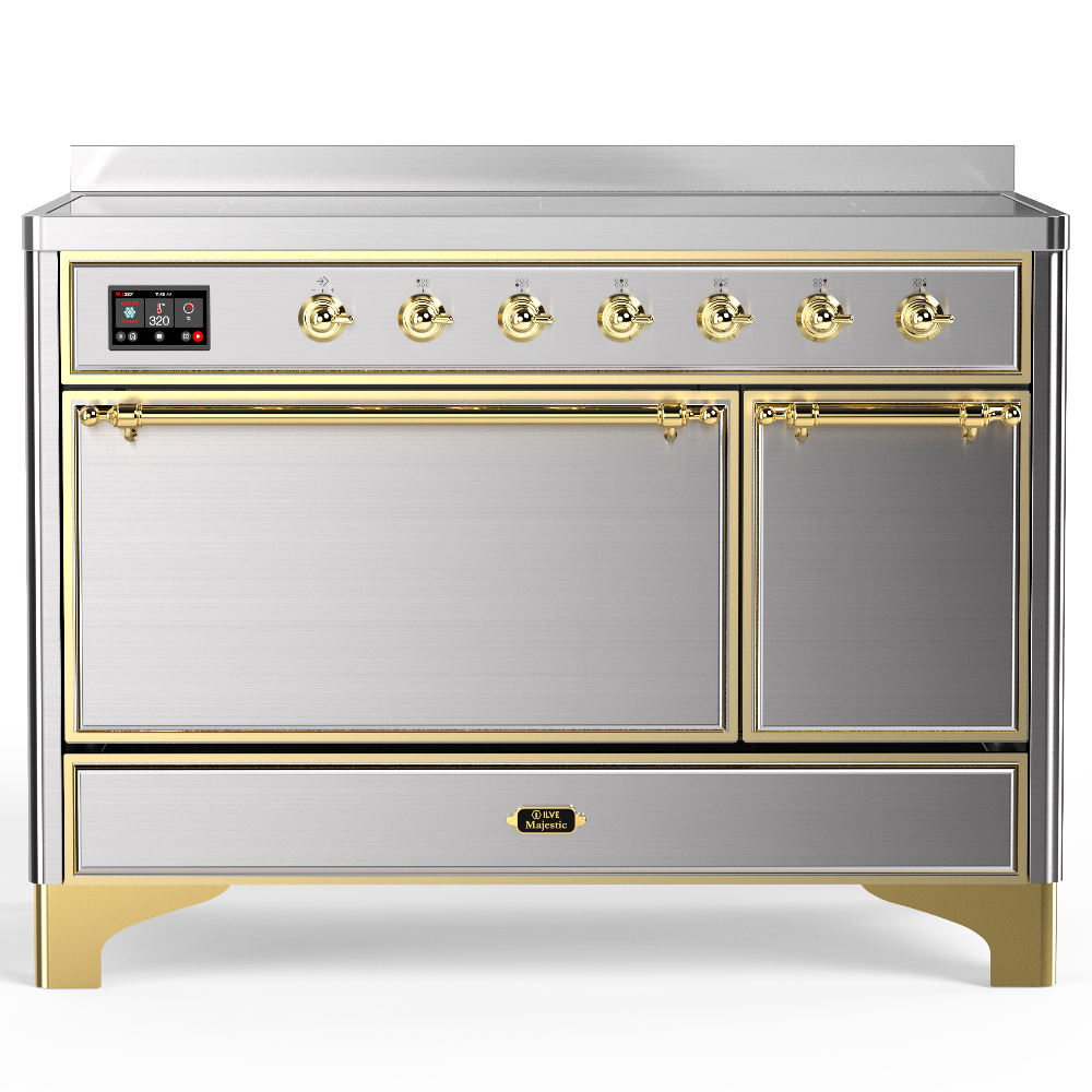 ILVE UMIB48N Majestic III 48 inch Induction Range with 6 Elements, 5.02 cu. ft. Total Oven Capacity