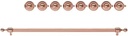 ILVE Copper Knobs and Handle Bundle for 36 inch Nostalgie Induction