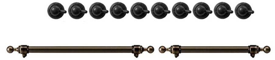 ILVE Burnished Knobs and Handle Bundle for 40 inch Nostalgie Induction