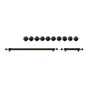 ILVE Burnished Knobs and Handle Bundle for 48 inch Nostalgie Induction