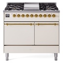 ILVE UPD40FNMP Nostalgie II 40 inch Dual Fuel Range with Double Ovens, 6 Burners and Griddle