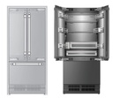 ILVE URFD36SIWPRY 36 inch Built-In French Door Refrigerator with 19.5 cu. ft. Capacity, Internal Water Dispenser, Ice Maker, Energy Star, Sabbath Mode, Panel Ready 