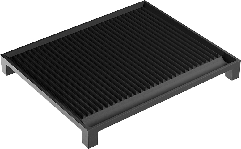 ILVE A/006/02 13" Ribbed Cast Iron Griddle