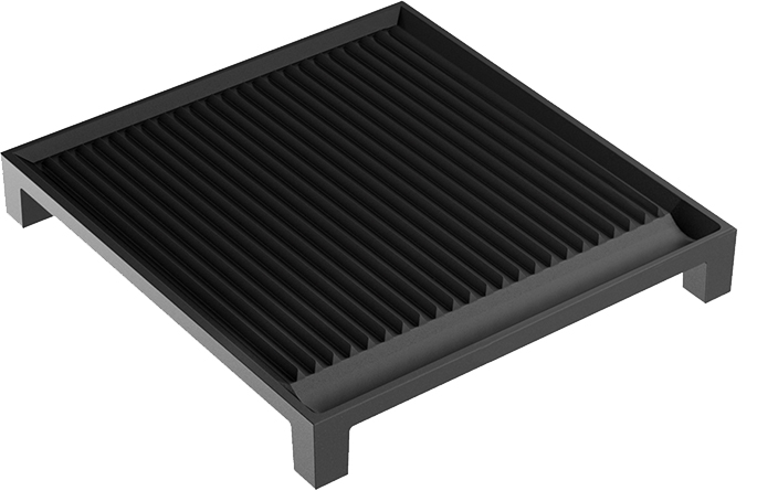 ILVE A/006/04 11.2 inch Ribbed Cast Iron Griddle