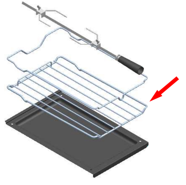 ILVE Parts A/092/33 Oven Rack for Small Oven (36" and 48" Mini Oven)