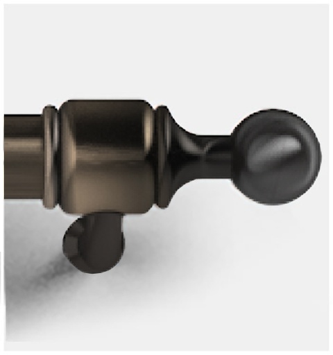 [KMN4270072B] ILVE KMN4270072 16 inch Nostalgie/Majestic Handle for Refrigerators (Burnished)