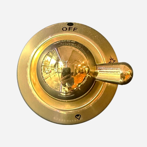 ILVE Parts EG9492003000116 Brass Knob for Dual Ring Gas Burners of Majestic Ranges (G/353/10/14)