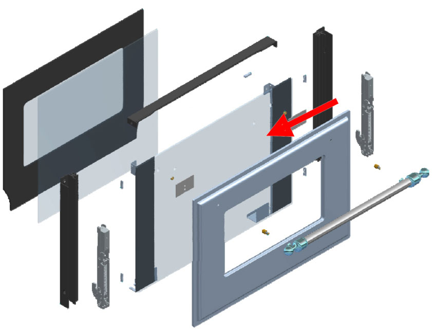 ILVE Parts EG9860004000000 Door Glass for 60″ Range UOV 60 E3