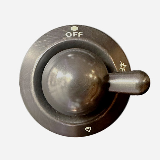 [EG9491003000118] ILVE Parts EG9491003000118 Burnished Knob for Standard Burner of Majestic Ranges  