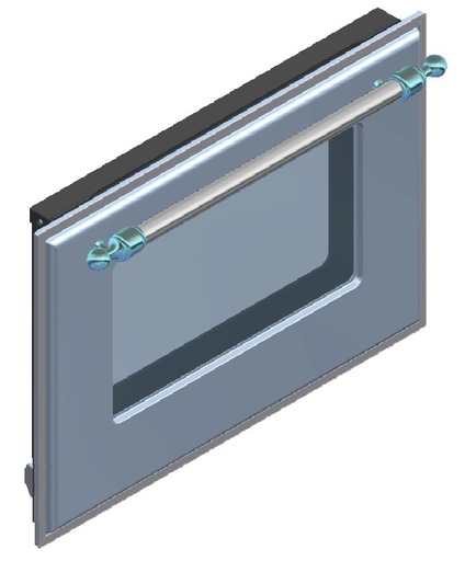 [EG9622001703118] ILVE Parts EG9622001703118 Complete Triple Glass Door Kit for 60" Range UOV 60 E3 (Blue Grey, Burnished Trim)