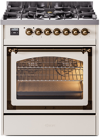 ILVE UN30NMP Nostalgie II Noblesse 30 inch Dual Fuel Range with 5 Burners