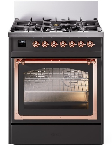 ILVE UN30NMP Nostalgie II Noblesse 30 inch Dual Fuel Range with 5 Burners